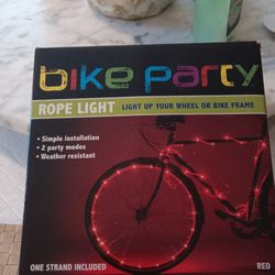 Bike Party Rope Light For Your Bike Red Color Brand New In Original Box