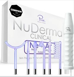 Pure Daily Care NuDerma  Portable Skin Therapy Wand, Machine with 6 Fusion