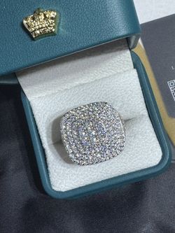 GRA Certified Men’s Moissanite Ring Size 11 925 Sterling Silver Brand New