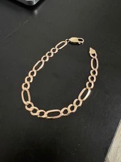 10k Solid Bracelet Figaro 8.5 grams