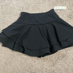 Black Skirt With Built In shorts 