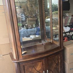 MUST GO TODAY!!Lovely Curio Display Cabinet 2 Pieces