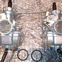 Brand New Twin Carburetors For A Honda Motorcycles 