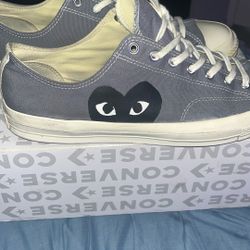 Grey Cdg Converse