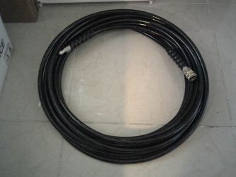 new condition 3/8" heavy poly pressure hose 4500 psi quick connect ends