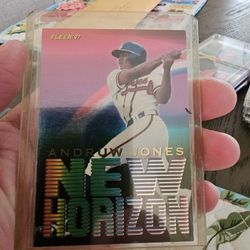 Andruw Jones 1997 Fleer New Horizon Insert Baseball Card 
