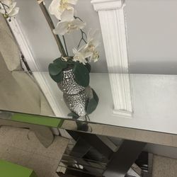 Modern Sparkle Mirror Console Table Living Room Furniture Console