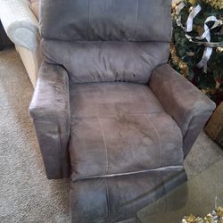 Ashley Brown Leather Recliner 