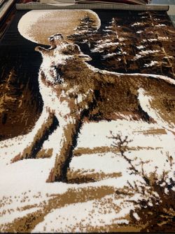 Wolf Area Rug New