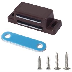Cabinet Magnet Latches (Set of 8, Brown)