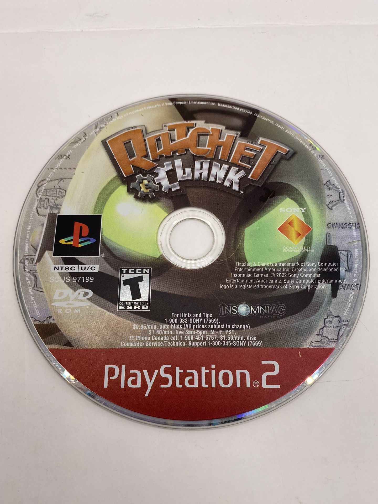 Ratchet & Clank (Sony PlayStation 2, 2002) DISC only Greatest Hits