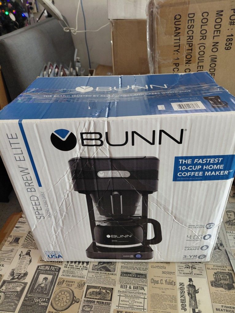 BUNN CSB2G Speed Brew Elite Coffee Maker Gray, 10-Cup