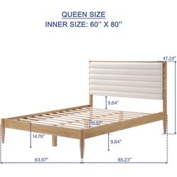 Like New Queen Size Bed And Mattress 