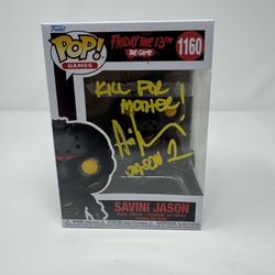 Savini Jason Funko Pop #1160 Autographed by Ari Lehman (Jason #1) Friday the 13th 