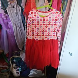 Heart Tutu Dress Size 12 Girls 