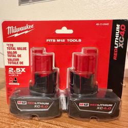 Milwaukee M12  XC4.0 Battery 2-Pack