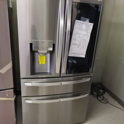 LG INSTAVIEW FRENCH 4 DOOR REFRIGERATOR OPEN BOX ITEMS N8T1R