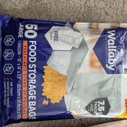 Brand New Wallaby Mylar Food Storage Bags 50 Count