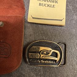 Authentic 1976 Seattle Seahawks Bronze Belt Buckle