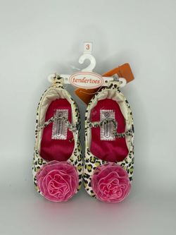 Tendertoes Infant Girls Leopard Print Dress Shoes