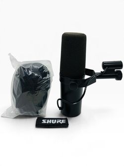 Shure SM7B USB Microphone - Original Box, Dust Cover, Mini Strap Bundle