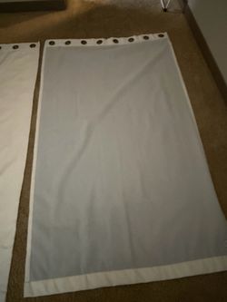 White Curtains with Grommets