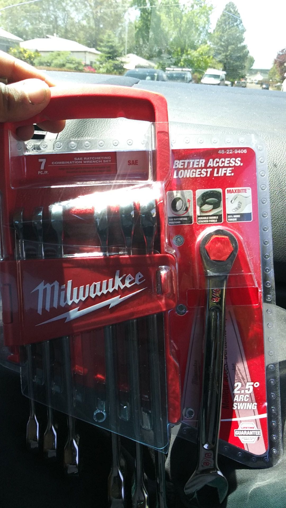 Milwaukee 7 pc ratcheting wrench set