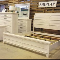 Maybelle White Bedroom Set Queen or King Beds Dressers Nightstands Mirrors Chests Options With İnterest Free Payment Options 