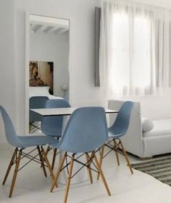 Set of Four MCM Style Contemporary Molded  Shell Chairs