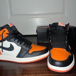 Air Jordan 1 Retro High OG ( shattered Backboard) Orange/Black