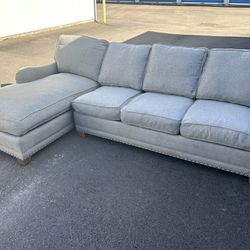Hand Made From Bella Furniture - Sectional Sofa (Grey Blue)