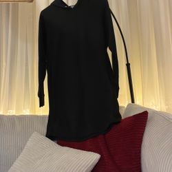 Extra Long Black Hoodie