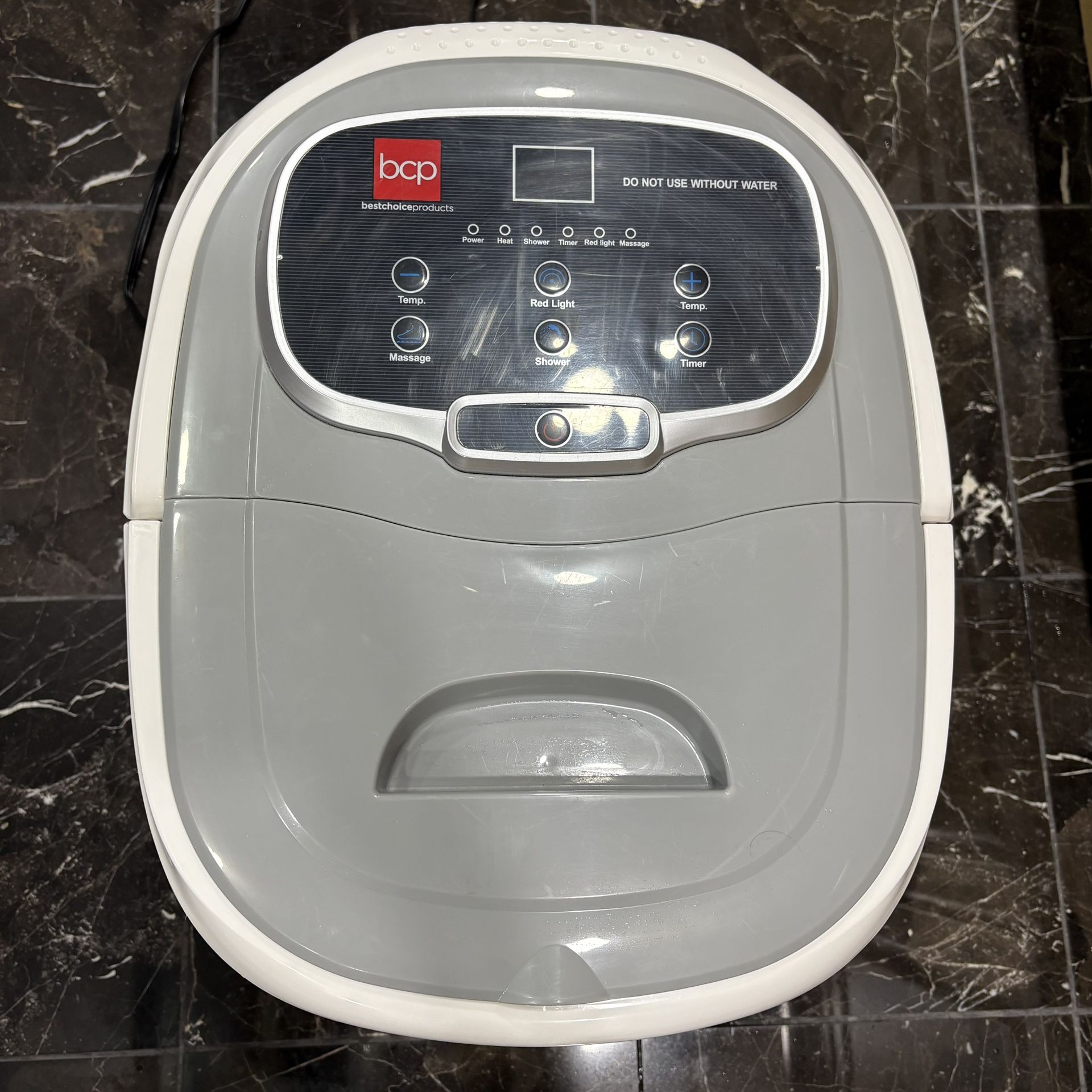 BCP Portable Heated Foot Bath Spa w/ Massage Rollers