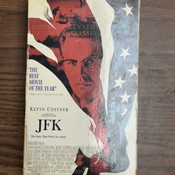 JFK Movie - Vintage VHS Tape - Kevin Costner