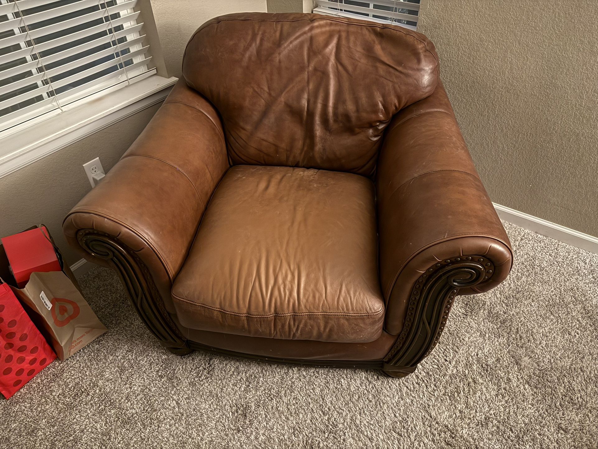 Brown Leather Chair