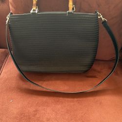 Gucci Black Handbag with Bamboo Handle