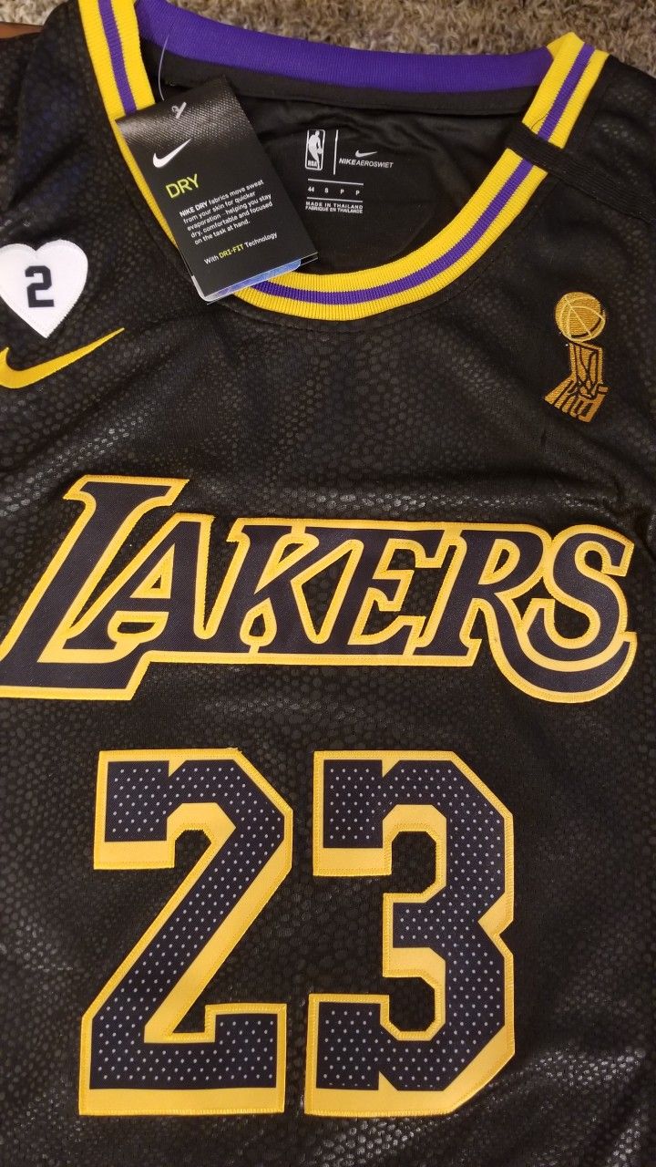 Lebron James Black Mamba Lakers Jersey