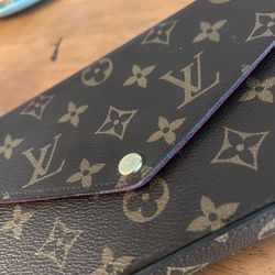 LV crossbody purse with wallets