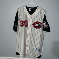 Cincinnati Reds Ken Griffey Jr Vest Jersey Mens 48 Russell Athletic Baseball