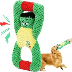 Squeaky Dog Chew Toys for Aggressive Chewers: Plush Tug of War Dog Toy for Large Medium Small Breed,