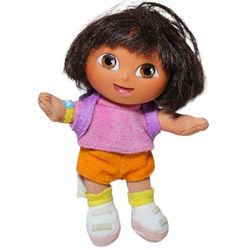 Fisher-Price Dora The Explorer Plush 5" Vintage Mattel Doll 2001 Viacom Toy