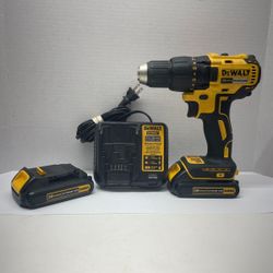 DEWALT DCD777 20V MAX BRUSHLESS 1/2" DRILL 2 BATTERIES DCB107 CHARGE (CMP129173)