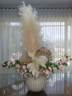 Handmade Dried Floral Vase