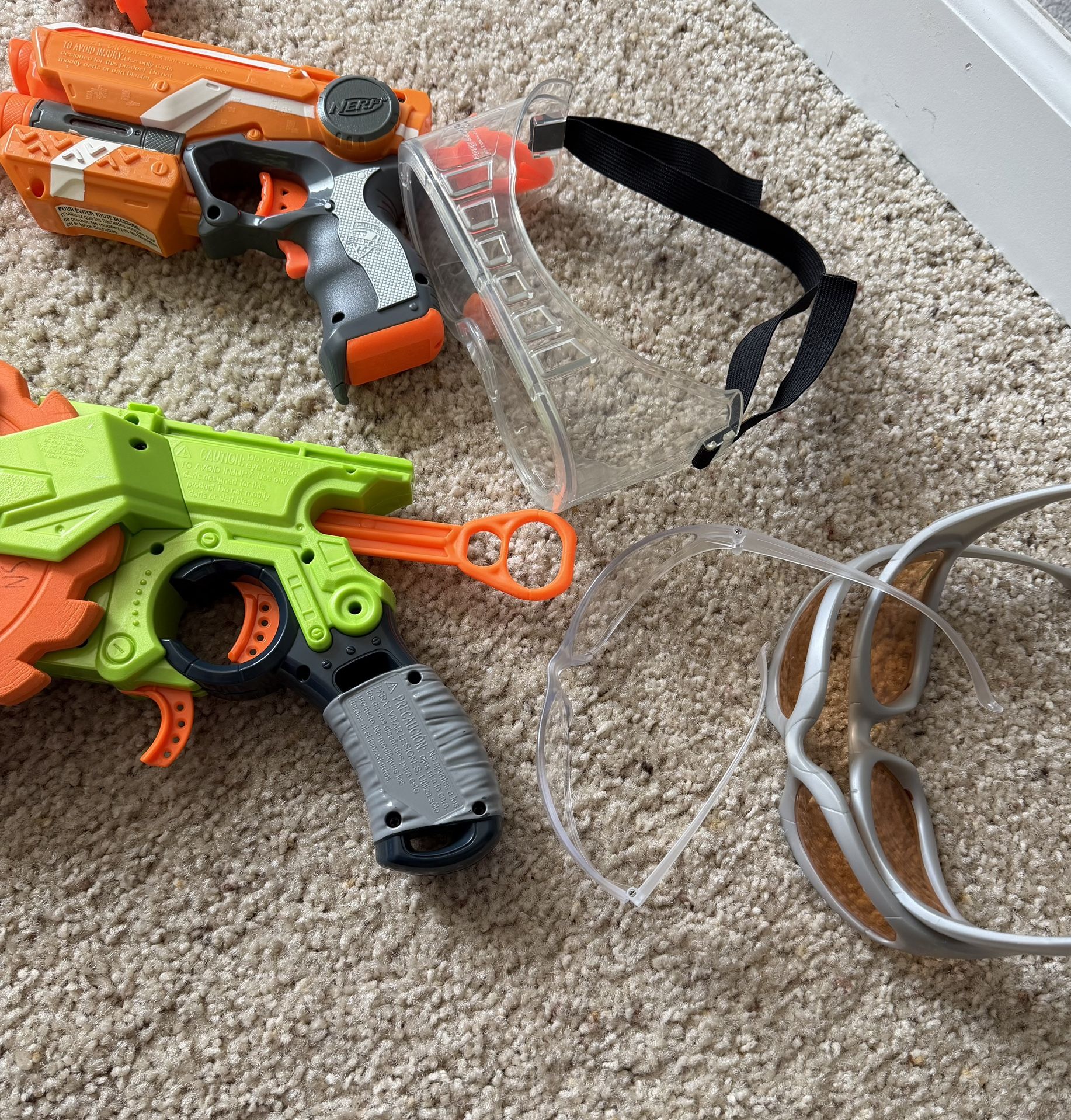 Nurf guns and accessories