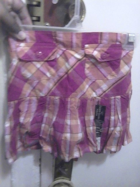 Pink Plaid Skirt Size 4T