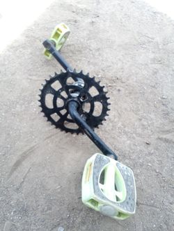 Crank and pedals for 20 inch