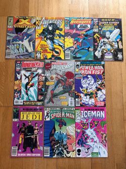 Bronze Copper Age Keys 10 Marvel Comic Book Lot Spider-Man Avengers X-Factor