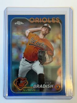 2024 Kyle Bradish Topps Chrome Blue Refractor /150 #69 Orioles