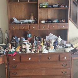 3 Bookcases And Corner Table.