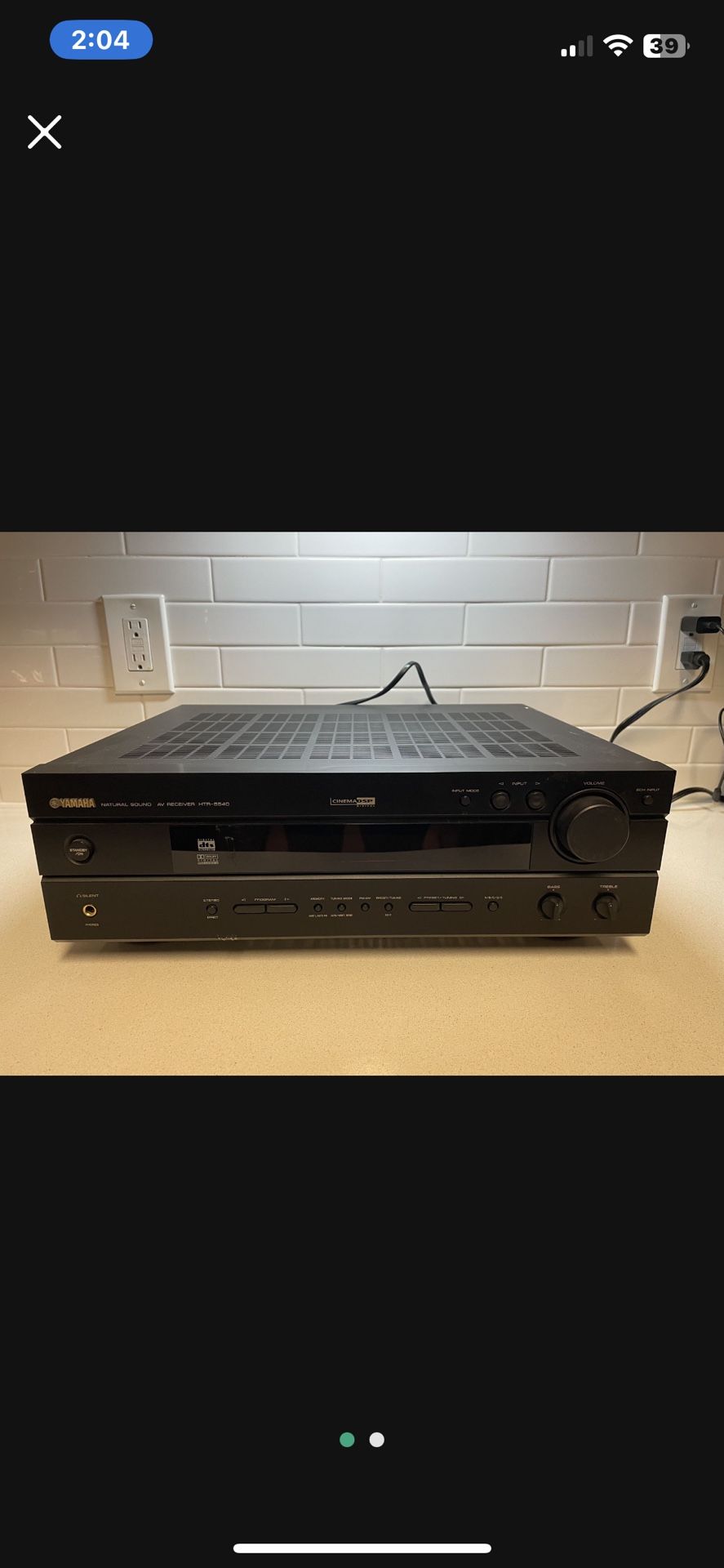 Yamaha AV Receiver HTR-5540 home theater, A/V